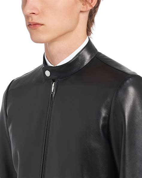 prada leather motorcycle jacket